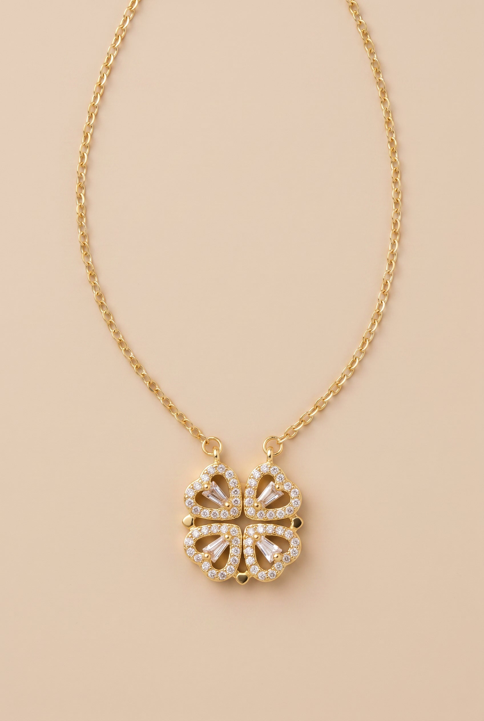 Heart Shaped Clover Necklace