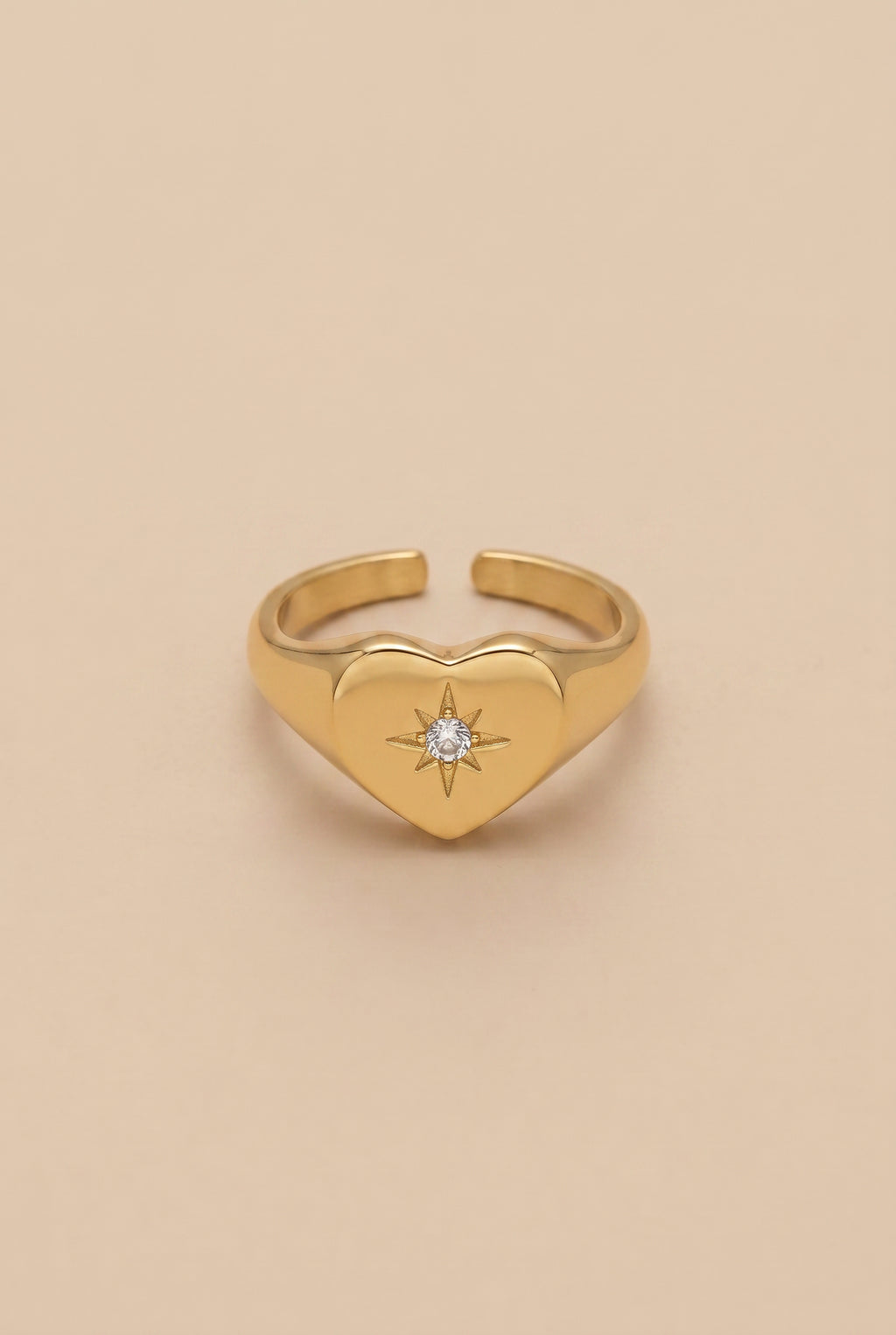 Celestia Heart Signet Ring