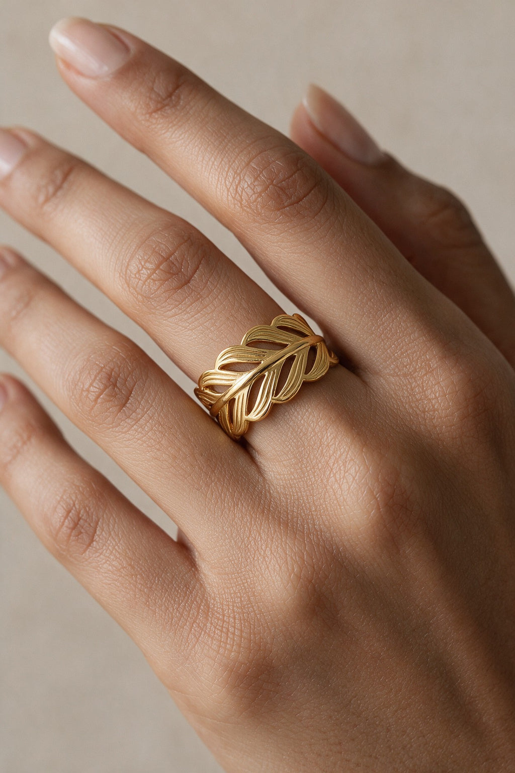 Aurea Leaf Ring