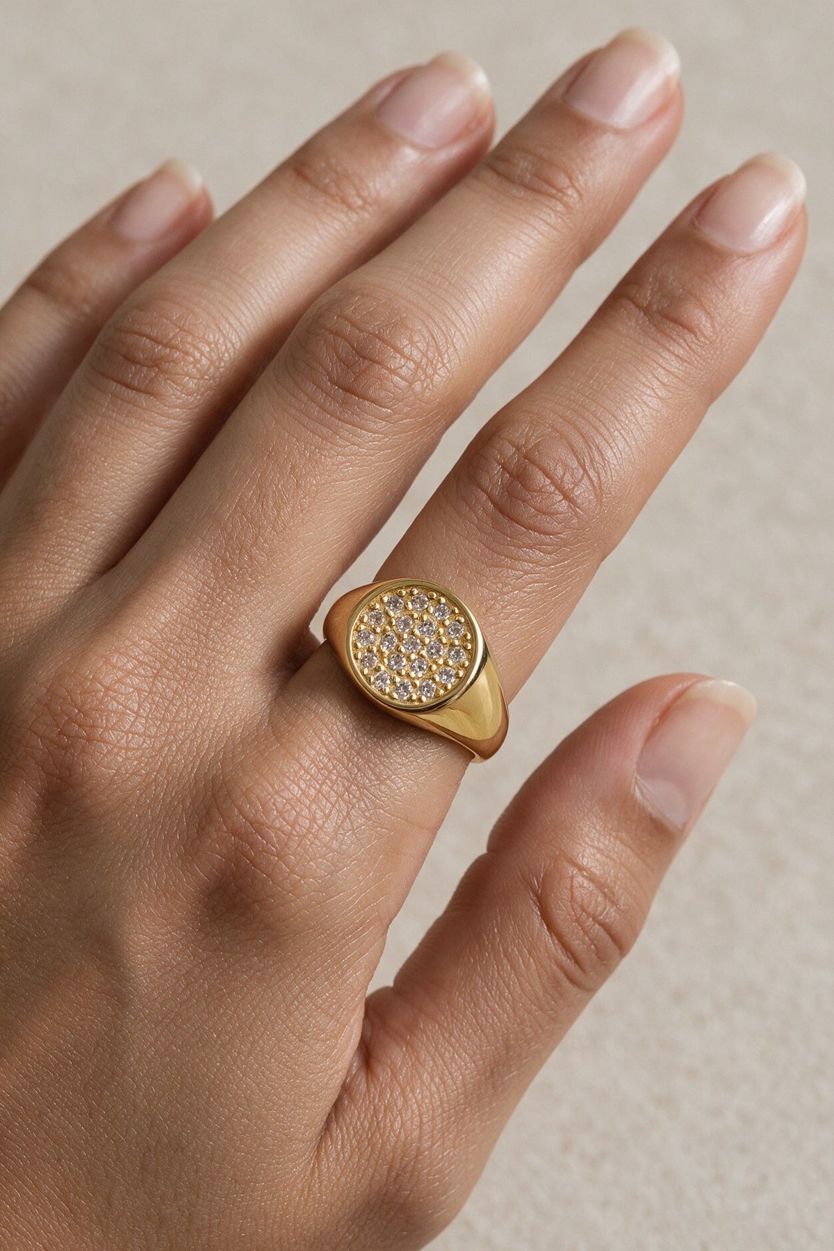 Aurelia Oval Pave Ring