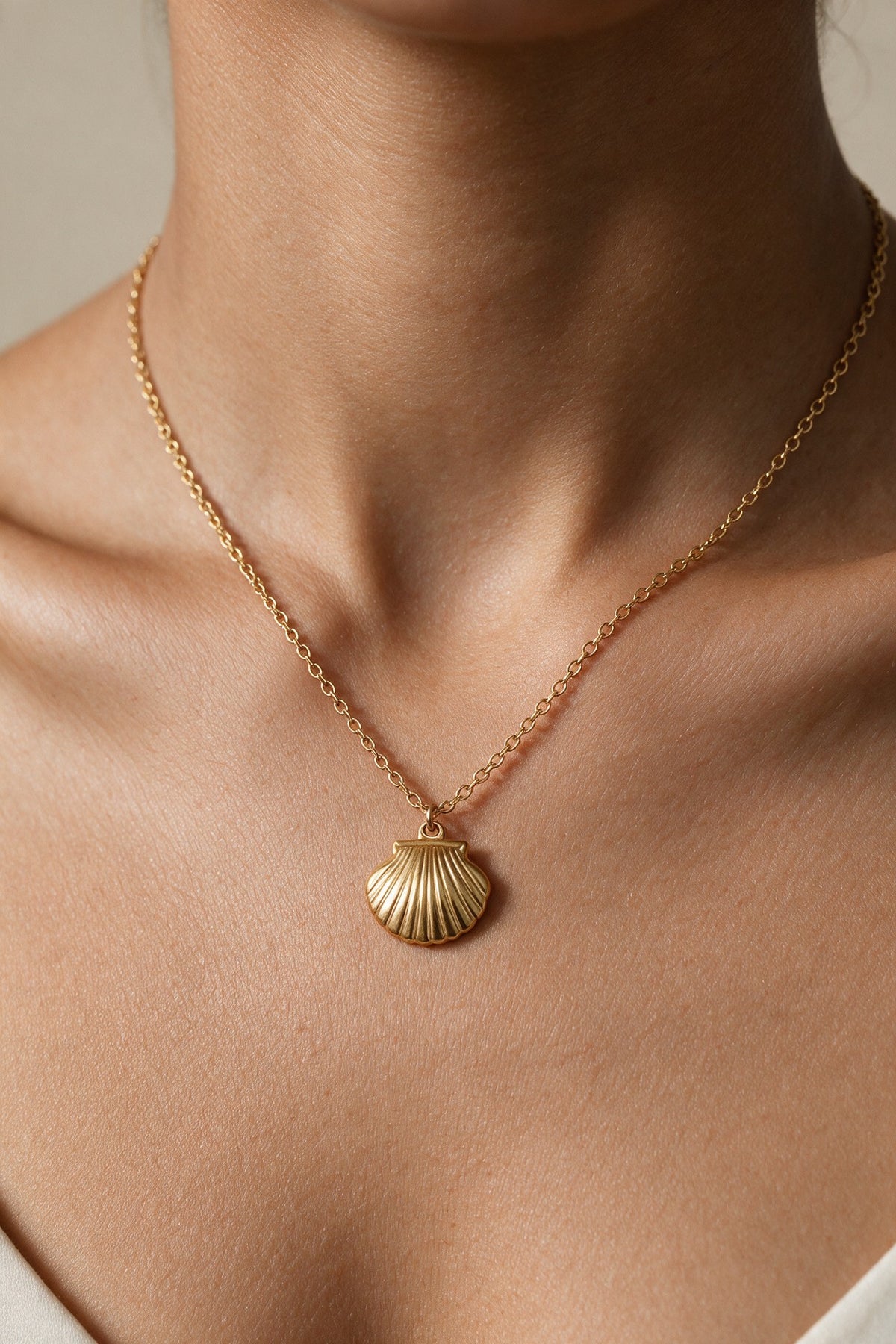 Golden Seashell Necklace