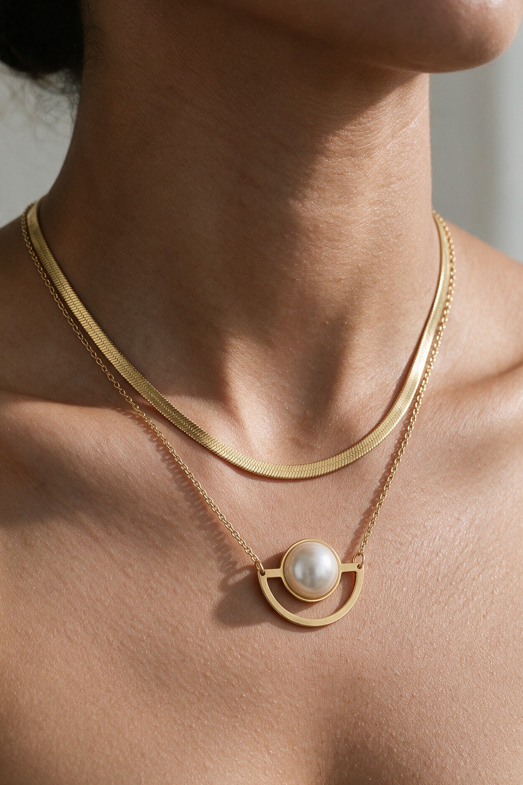 Luna Pearl Layered Necklace