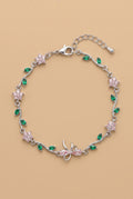 FLORA BOW SILVER BRACELET